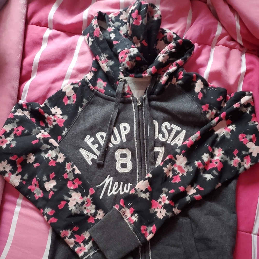 Aeropostal Floral Sweat Jacket